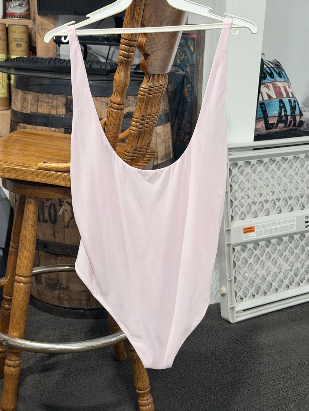 lululemon athletica Light Pink Scoop-Back Bandeau Bodysuit, NWT